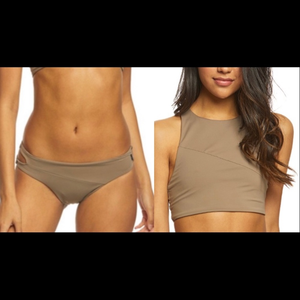 Volcom simply seamless crop & bikini bottoms